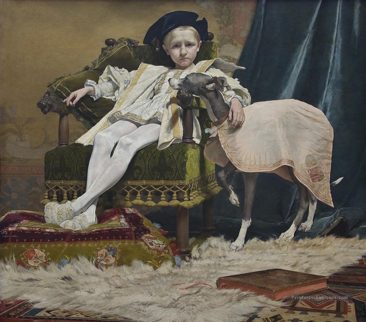 L’empereur Charles V en tant qu’enfant Jan Van Beers Peintures à l'huile